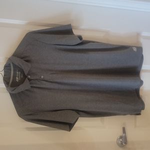 Sketchers gray fleck polo size large